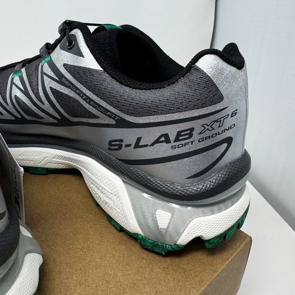 Salomon Green and Silver XT-6 x END Sneakers - Women’s 8/Men’s 6.5 - Picture 4 of 9